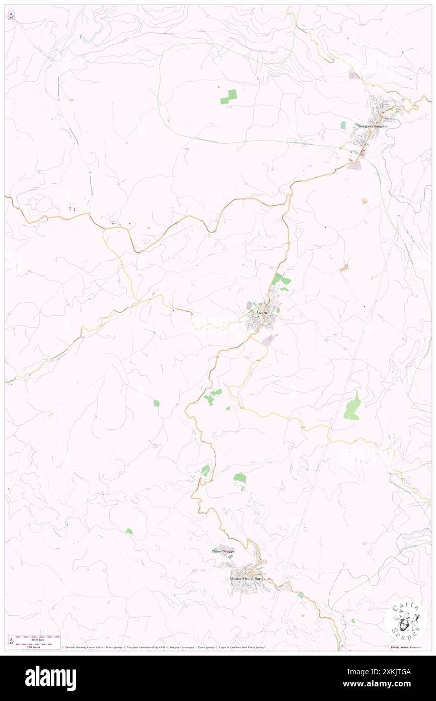 Ponte Aliverru, IT, Italien, Sardinien, N 39 59' 22'', N 9 3' 55'', Karte, Cartascapes Map, veröffentlicht 2024. Erkunden Sie Cartascapes, eine Karte, die die vielfältigen Landschaften, Kulturen und Ökosysteme der Erde enthüllt. Reisen Sie durch Zeit und Raum und entdecken Sie die Verflechtungen der Vergangenheit, Gegenwart und Zukunft unseres Planeten. Stockfoto