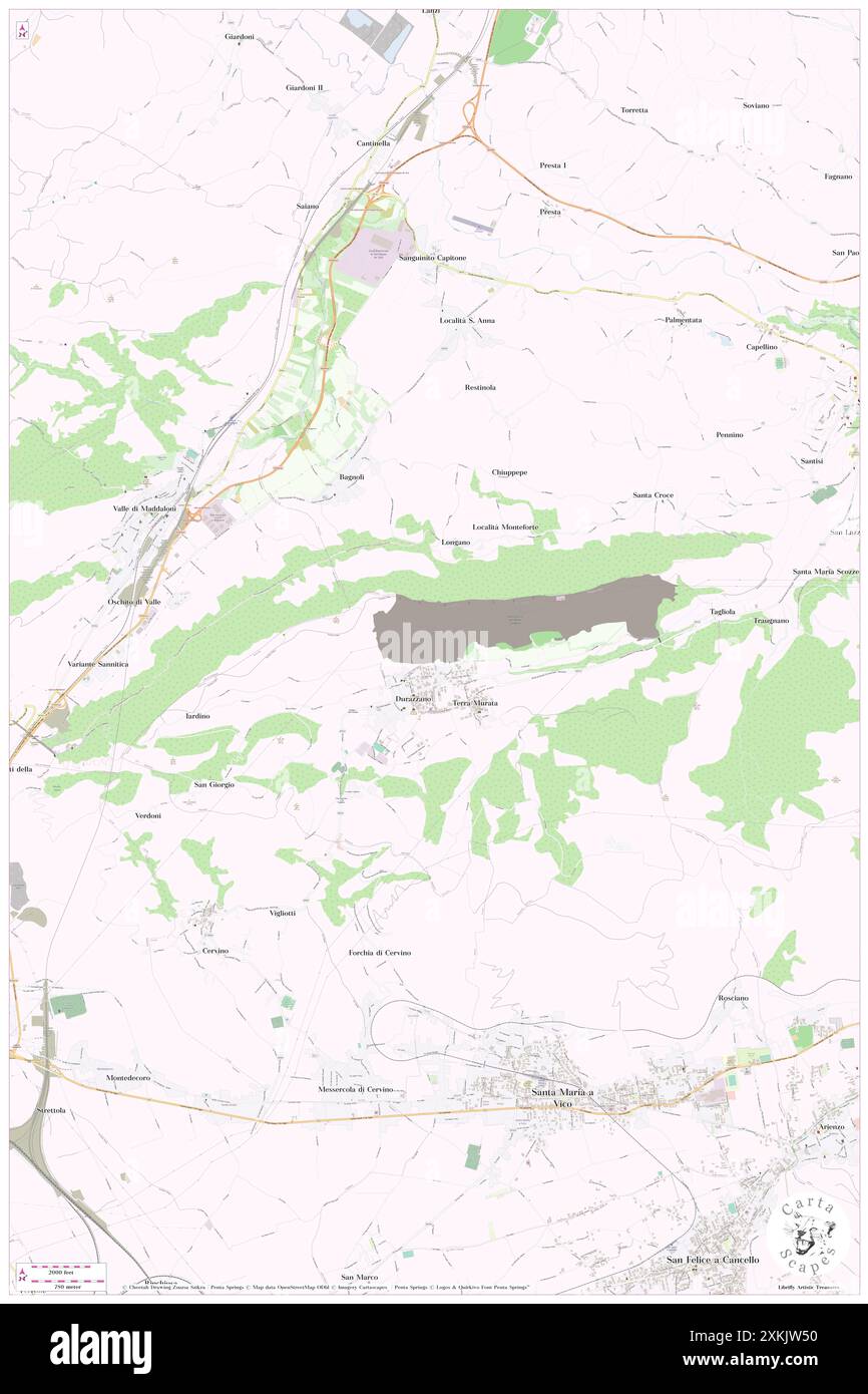 Castello, Provincia di Benevento, IT, Italien, Kampanien, n 41 4' 0''', N 14 26' 59'', Karte, Cartascapes Map, veröffentlicht 2024. Erkunden Sie Cartascapes, eine Karte, die die vielfältigen Landschaften, Kulturen und Ökosysteme der Erde enthüllt. Reisen Sie durch Zeit und Raum und entdecken Sie die Verflechtungen der Vergangenheit, Gegenwart und Zukunft unseres Planeten. Stockfoto