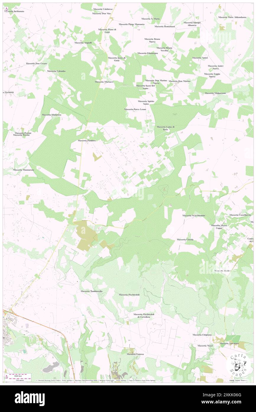 Monte Orsetti, Provincia di Taranto, IT, Italien, Apulien, n 40 40' 37'', N 17 5' 20'', Karte, Cartascapes Map, veröffentlicht 2024. Erkunden Sie Cartascapes, eine Karte, die die vielfältigen Landschaften, Kulturen und Ökosysteme der Erde enthüllt. Reisen Sie durch Zeit und Raum und entdecken Sie die Verflechtungen der Vergangenheit, Gegenwart und Zukunft unseres Planeten. Stockfoto