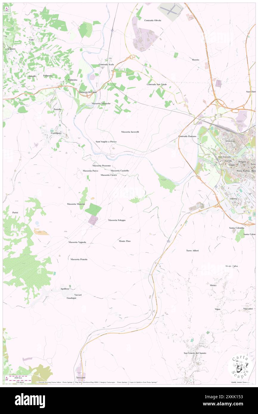 Ciancelle, Provincia di Benevento, IT, Italien, Kampanien, n 41 7' 21'', N 14 43' 51'', Karte, Cartascapes Map, veröffentlicht 2024. Erkunden Sie Cartascapes, eine Karte, die die vielfältigen Landschaften, Kulturen und Ökosysteme der Erde enthüllt. Reisen Sie durch Zeit und Raum und entdecken Sie die Verflechtungen der Vergangenheit, Gegenwart und Zukunft unseres Planeten. Stockfoto