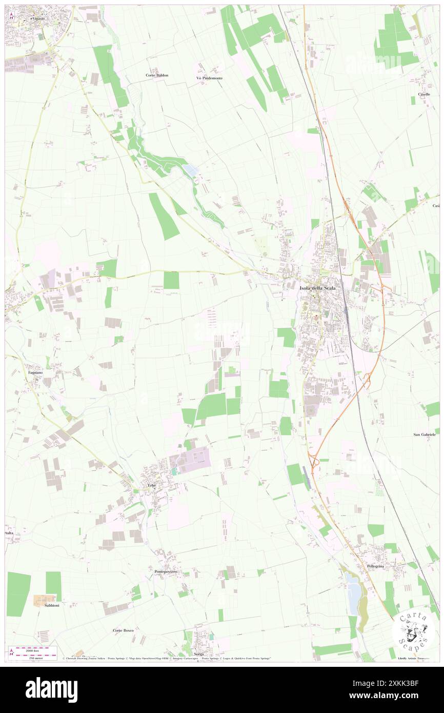 Crosoncino, Provincia di Verona, IT, Italien, Veneto, n 45 15' 56''', N 10 59' 5''', Karte, Cartascapes Map 2024 veröffentlicht. Erkunden Sie Cartascapes, eine Karte, die die vielfältigen Landschaften, Kulturen und Ökosysteme der Erde enthüllt. Reisen Sie durch Zeit und Raum und entdecken Sie die Verflechtungen der Vergangenheit, Gegenwart und Zukunft unseres Planeten. Stockfoto