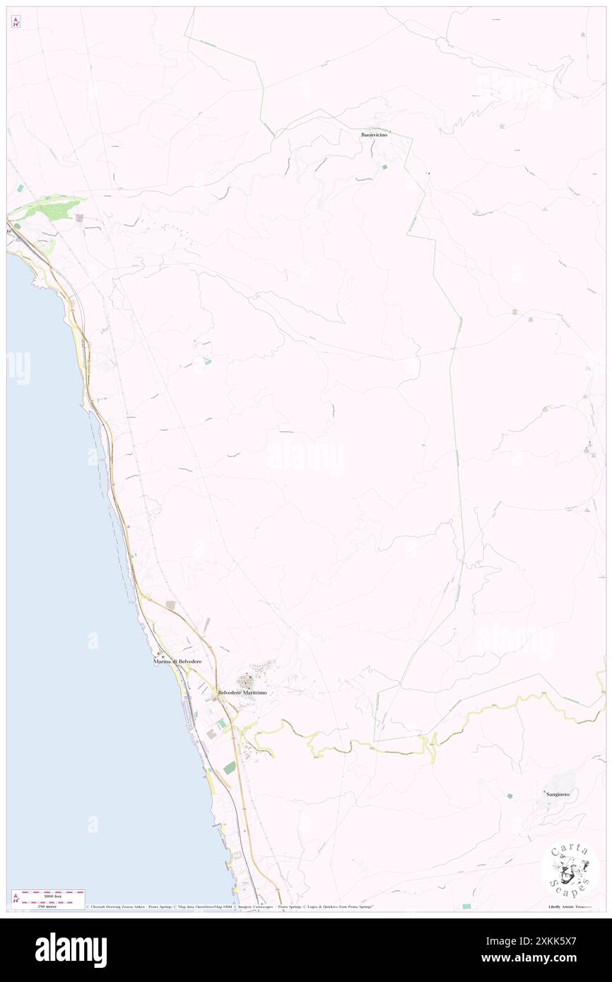 Sabatara, Provincia di Cosenza, IT, Italien, Kalabrien, n 39 38' 53''', N 15 52' 21'', Karte, Cartascapes Map, veröffentlicht 2024. Erkunden Sie Cartascapes, eine Karte, die die vielfältigen Landschaften, Kulturen und Ökosysteme der Erde enthüllt. Reisen Sie durch Zeit und Raum und entdecken Sie die Verflechtungen der Vergangenheit, Gegenwart und Zukunft unseres Planeten. Stockfoto