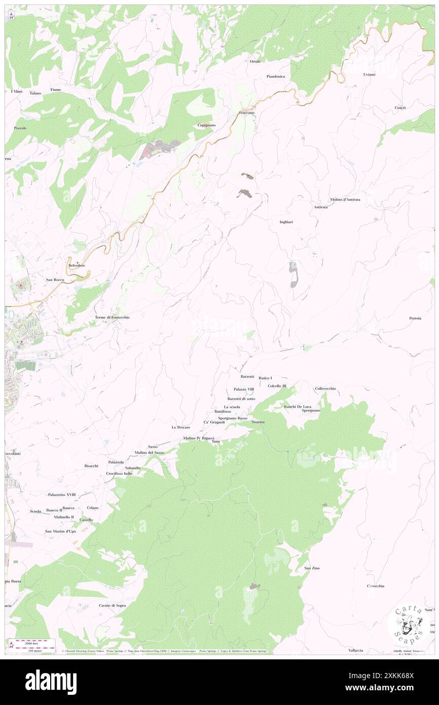 Barzotti, Provincia di Perugia, IT, Italien, Umbrien, n 43 28' 0''', N 12 18' 0''', Karte, Cartascapes Map, veröffentlicht 2024. Erkunden Sie Cartascapes, eine Karte, die die vielfältigen Landschaften, Kulturen und Ökosysteme der Erde enthüllt. Reisen Sie durch Zeit und Raum und entdecken Sie die Verflechtungen der Vergangenheit, Gegenwart und Zukunft unseres Planeten. Stockfoto