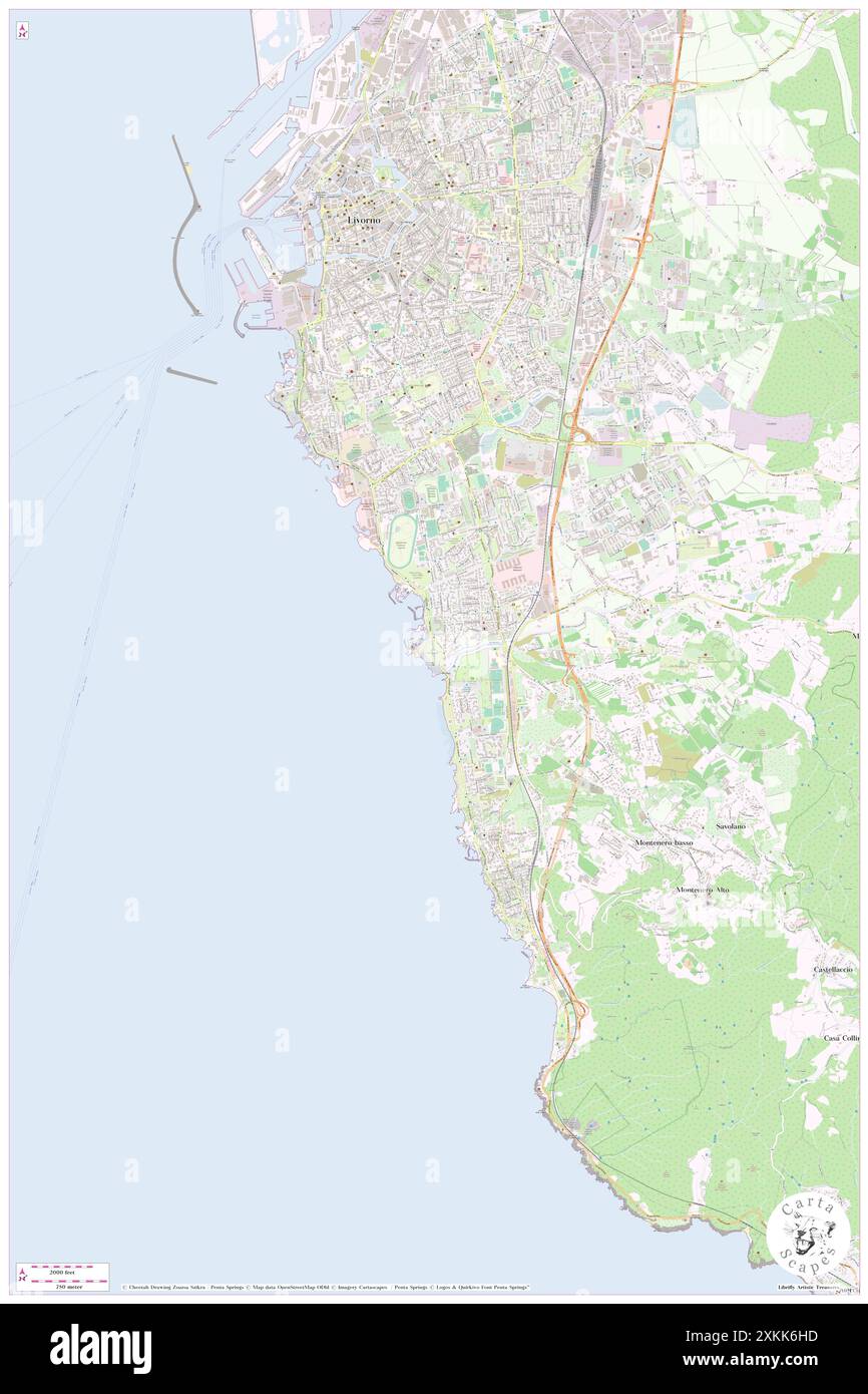 Parco Bartolini, IT, Italien, N 43 30' 49''', N 10 19' 2''', Karte, Cartascapes Map, veröffentlicht 2024. Erkunden Sie Cartascapes, eine Karte, die die vielfältigen Landschaften, Kulturen und Ökosysteme der Erde enthüllt. Reisen Sie durch Zeit und Raum und entdecken Sie die Verflechtungen der Vergangenheit, Gegenwart und Zukunft unseres Planeten. Stockfoto