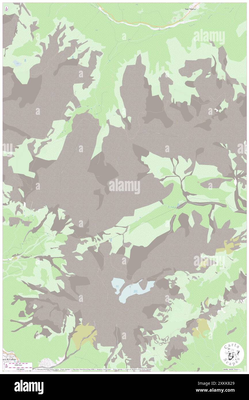 Cima Bastion, IT, Italien, Trentino-Südtirol, N 46 29' 7''', N 12 16' 3''', Karte, Cartascapes Map, veröffentlicht 2024. Erkunden Sie Cartascapes, eine Karte, die die vielfältigen Landschaften, Kulturen und Ökosysteme der Erde enthüllt. Reisen Sie durch Zeit und Raum und entdecken Sie die Verflechtungen der Vergangenheit, Gegenwart und Zukunft unseres Planeten. Stockfoto