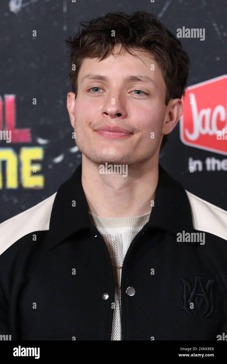 New York, New York, USA. Juli 2024. Matt Rife besucht die Uraufführung von „Deadpool & Wolverine“ im David H. Koch Theater in New York. Quelle: Greg Allen/Alamy Live News. Stockfoto