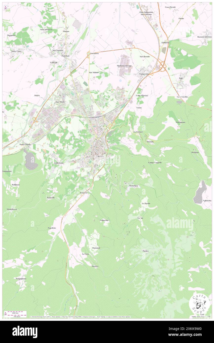 Hotel Gattapone, Provincia di Perugia, IT, Italien, Umbrien, n 42 43' 57''', N 12 44' 29'', Karte, Cartascapes Map, veröffentlicht 2024. Erkunden Sie Cartascapes, eine Karte, die die vielfältigen Landschaften, Kulturen und Ökosysteme der Erde enthüllt. Reisen Sie durch Zeit und Raum und entdecken Sie die Verflechtungen der Vergangenheit, Gegenwart und Zukunft unseres Planeten. Stockfoto