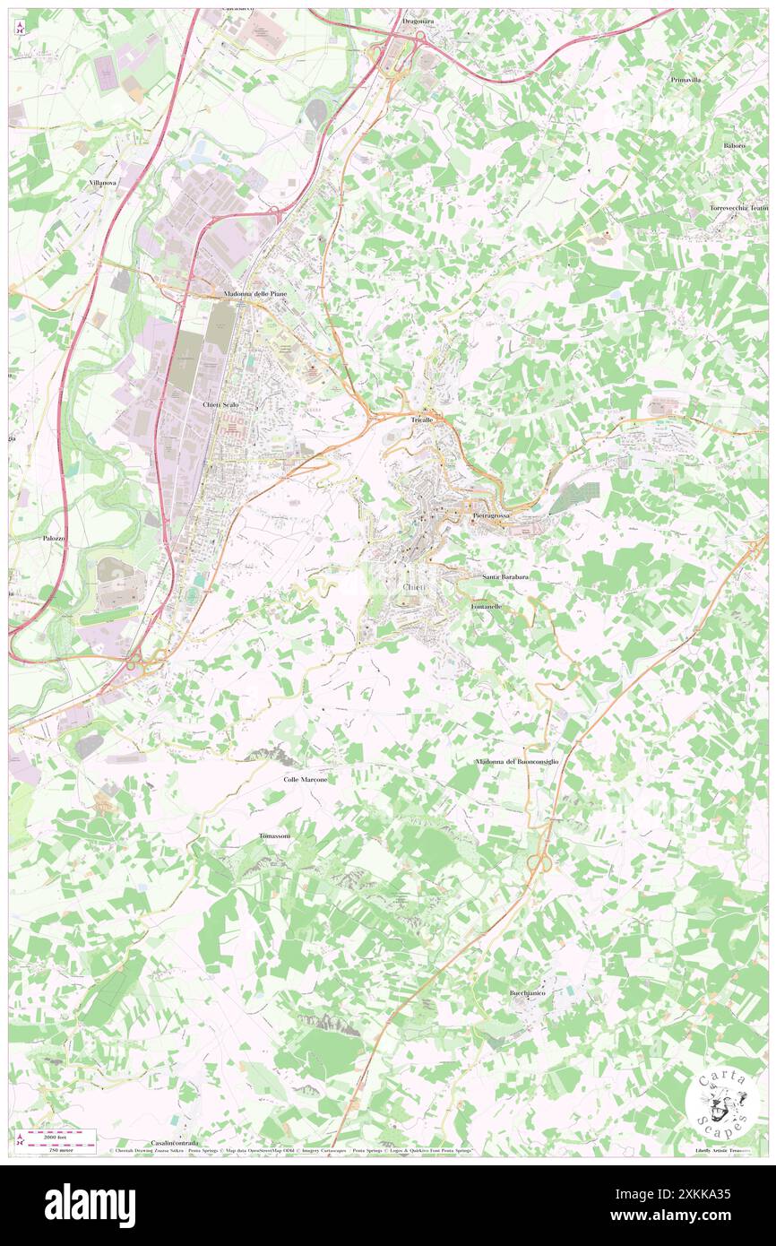 Anfiteatro romano, Provincia di Chieti, IT, Italien, Abruzzen, n 42 20' 42''', N 14 9' 45''', Karte, Cartascapes Map, veröffentlicht 2024. Erkunden Sie Cartascapes, eine Karte, die die vielfältigen Landschaften, Kulturen und Ökosysteme der Erde enthüllt. Reisen Sie durch Zeit und Raum und entdecken Sie die Verflechtungen der Vergangenheit, Gegenwart und Zukunft unseres Planeten. Stockfoto