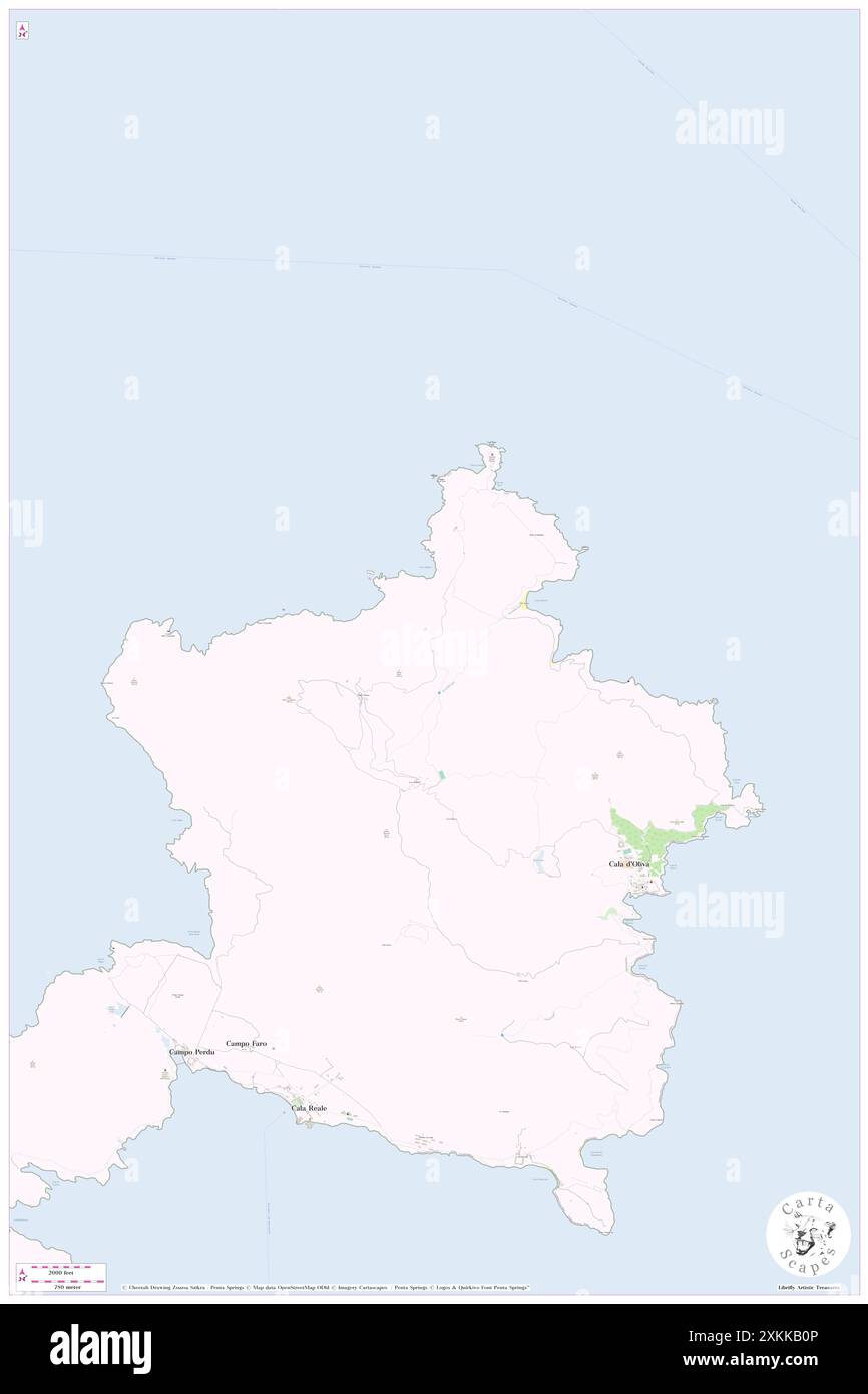 Fall Sarde, IT, Italien, Sardinien, N 41 6' 7''', N 8 18' 42''', Karte, Cartascapes Map, veröffentlicht 2024. Erkunden Sie Cartascapes, eine Karte, die die vielfältigen Landschaften, Kulturen und Ökosysteme der Erde enthüllt. Reisen Sie durch Zeit und Raum und entdecken Sie die Verflechtungen der Vergangenheit, Gegenwart und Zukunft unseres Planeten. Stockfoto