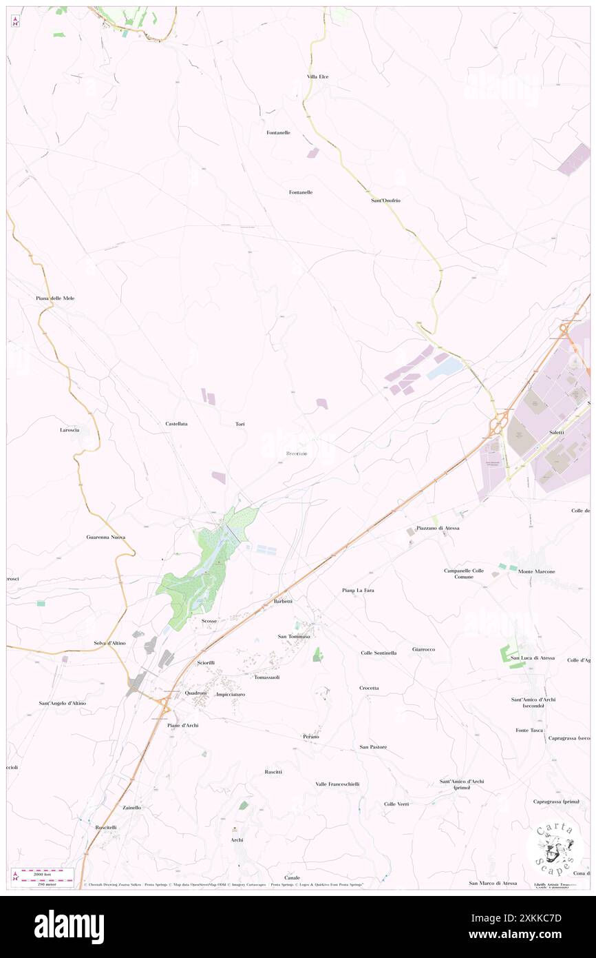 Brecciaio, Provincia di Chieti, IT, Italien, Abruzzen, n 42 8' 24'', N 14 23' 30'', Karte, Cartascapes Map, veröffentlicht 2024. Erkunden Sie Cartascapes, eine Karte, die die vielfältigen Landschaften, Kulturen und Ökosysteme der Erde enthüllt. Reisen Sie durch Zeit und Raum und entdecken Sie die Verflechtungen der Vergangenheit, Gegenwart und Zukunft unseres Planeten. Stockfoto