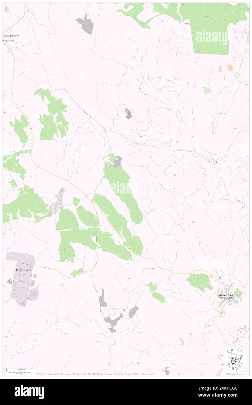 Is Cappellas, IT, Italien, Sardinien, N 39 48' 49''', N 9 10' 20''', Karte, Cartascapes Map veröffentlicht im Jahr 2024. Erkunden Sie Cartascapes, eine Karte, die die vielfältigen Landschaften, Kulturen und Ökosysteme der Erde enthüllt. Reisen Sie durch Zeit und Raum und entdecken Sie die Verflechtungen der Vergangenheit, Gegenwart und Zukunft unseres Planeten. Stockfoto