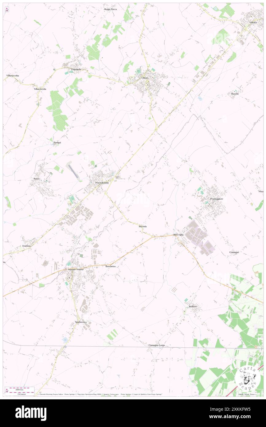 Cedrugno, Provincia di Venezia, IT, Italien, Veneto, n 45 48' 51''', N 12 42' 23'', Karte, Cartascapes Map, veröffentlicht 2024. Erkunden Sie Cartascapes, eine Karte, die die vielfältigen Landschaften, Kulturen und Ökosysteme der Erde enthüllt. Reisen Sie durch Zeit und Raum und entdecken Sie die Verflechtungen der Vergangenheit, Gegenwart und Zukunft unseres Planeten. Stockfoto