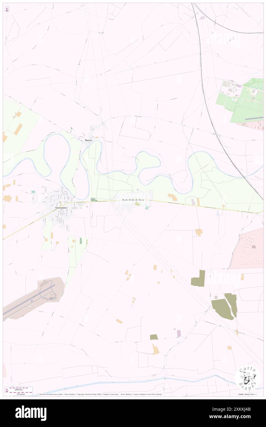 Santa Maria la Fossa, Provincia di Caserta, IT, Italien, Kampanien, n 41 5' 30'', N 14 7' 41'', Karte, Cartascapes Map, veröffentlicht 2024. Erkunden Sie Cartascapes, eine Karte, die die vielfältigen Landschaften, Kulturen und Ökosysteme der Erde enthüllt. Reisen Sie durch Zeit und Raum und entdecken Sie die Verflechtungen der Vergangenheit, Gegenwart und Zukunft unseres Planeten. Stockfoto