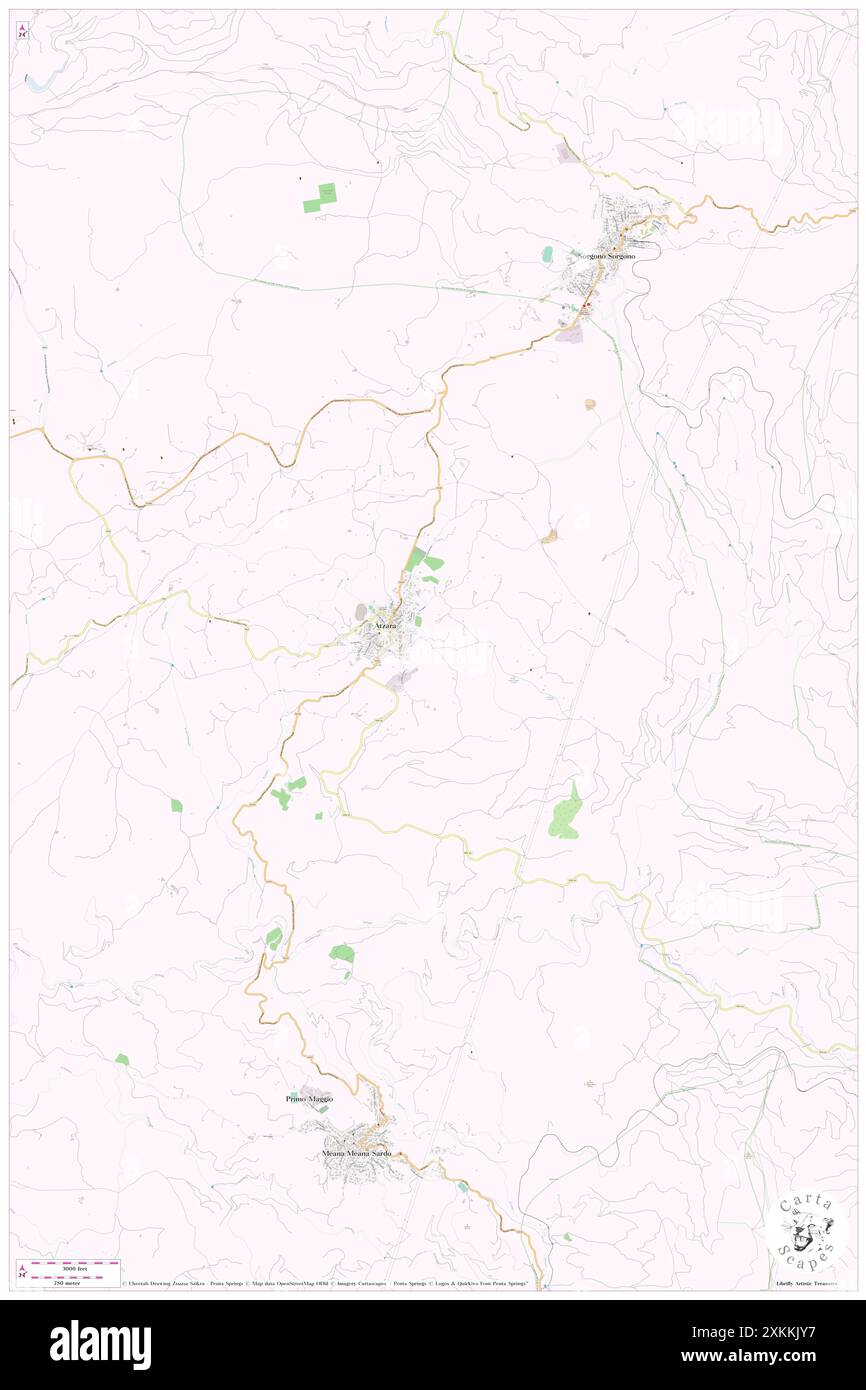 Barigau, IT, Italien, Sardinien, N 39 59' 24'', N 9 4' 53'', Karte, Cartascapes Map, veröffentlicht 2024. Erkunden Sie Cartascapes, eine Karte, die die vielfältigen Landschaften, Kulturen und Ökosysteme der Erde enthüllt. Reisen Sie durch Zeit und Raum und entdecken Sie die Verflechtungen der Vergangenheit, Gegenwart und Zukunft unseres Planeten. Stockfoto