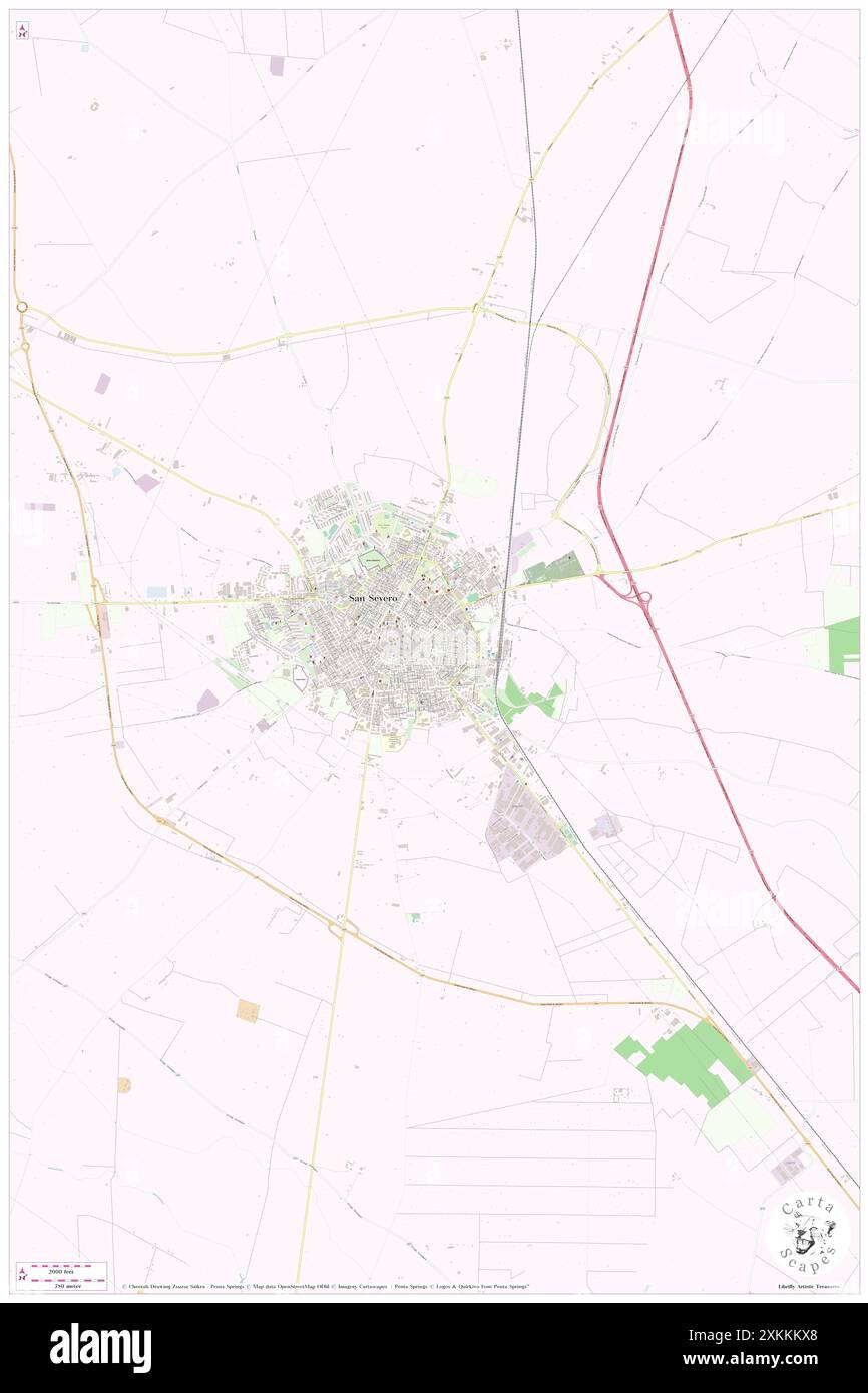 Piazza dell'Incoronazione, Provincia di Foggia, IT, Italien, Apulien, n 41 41' 6'', N 15 23' 5'', Karte, Cartascapes Map, veröffentlicht 2024. Erkunden Sie Cartascapes, eine Karte, die die vielfältigen Landschaften, Kulturen und Ökosysteme der Erde enthüllt. Reisen Sie durch Zeit und Raum und entdecken Sie die Verflechtungen der Vergangenheit, Gegenwart und Zukunft unseres Planeten. Stockfoto