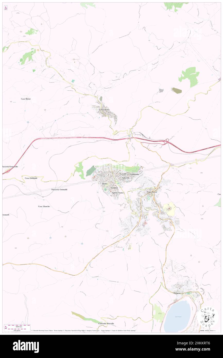 Proserpina, Enna, IT, Italien, Sizilien, n 37 34' 8'', N 14 16' 31'', Karte, Cartascapes Map, veröffentlicht 2024. Erkunden Sie Cartascapes, eine Karte, die die vielfältigen Landschaften, Kulturen und Ökosysteme der Erde enthüllt. Reisen Sie durch Zeit und Raum und entdecken Sie die Verflechtungen der Vergangenheit, Gegenwart und Zukunft unseres Planeten. Stockfoto