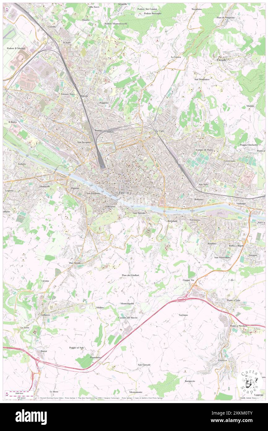 Museo Horne, Provinz Florenz, IT, Italien, Toskana, n 43 46' 2'', N 11 15' 33'', Karte, Cartascapes Map, veröffentlicht 2024. Erkunden Sie Cartascapes, eine Karte, die die vielfältigen Landschaften, Kulturen und Ökosysteme der Erde enthüllt. Reisen Sie durch Zeit und Raum und entdecken Sie die Verflechtungen der Vergangenheit, Gegenwart und Zukunft unseres Planeten. Stockfoto