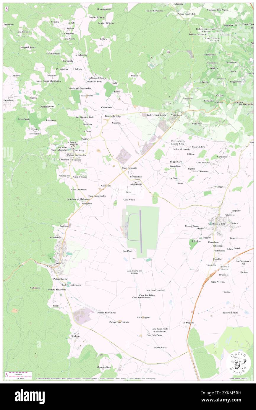 Fosso Arnano, IT, Italien, Toskana, N 43 16' 0''', N 11 15' 0''', Karte, Cartascapes Map, veröffentlicht 2024. Erkunden Sie Cartascapes, eine Karte, die die vielfältigen Landschaften, Kulturen und Ökosysteme der Erde enthüllt. Reisen Sie durch Zeit und Raum und entdecken Sie die Verflechtungen der Vergangenheit, Gegenwart und Zukunft unseres Planeten. Stockfoto