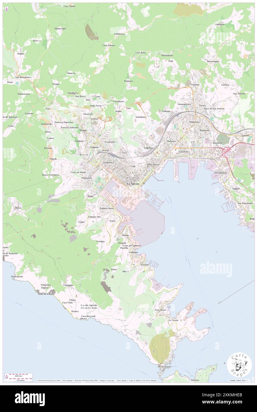 Technisches Marinemuseum, Provincia di La Spezia, IT, Italien, Ligurien, N 44 6' 2'', N 9 49' 11'', Karte, Cartascapes Map, veröffentlicht 2024. Erkunden Sie Cartascapes, eine Karte, die die vielfältigen Landschaften, Kulturen und Ökosysteme der Erde enthüllt. Reisen Sie durch Zeit und Raum und entdecken Sie die Verflechtungen der Vergangenheit, Gegenwart und Zukunft unseres Planeten. Stockfoto