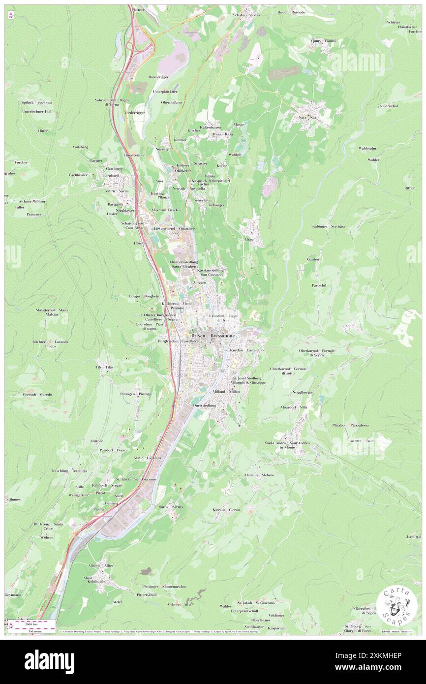 Acquarena, Bozen, IT, Italien, Trentino-Südtirol, n 46 43' 8'', N 11 39' 28'', Karte, Cartascapes Map, veröffentlicht 2024. Erkunden Sie Cartascapes, eine Karte, die die vielfältigen Landschaften, Kulturen und Ökosysteme der Erde enthüllt. Reisen Sie durch Zeit und Raum und entdecken Sie die Verflechtungen der Vergangenheit, Gegenwart und Zukunft unseres Planeten. Stockfoto