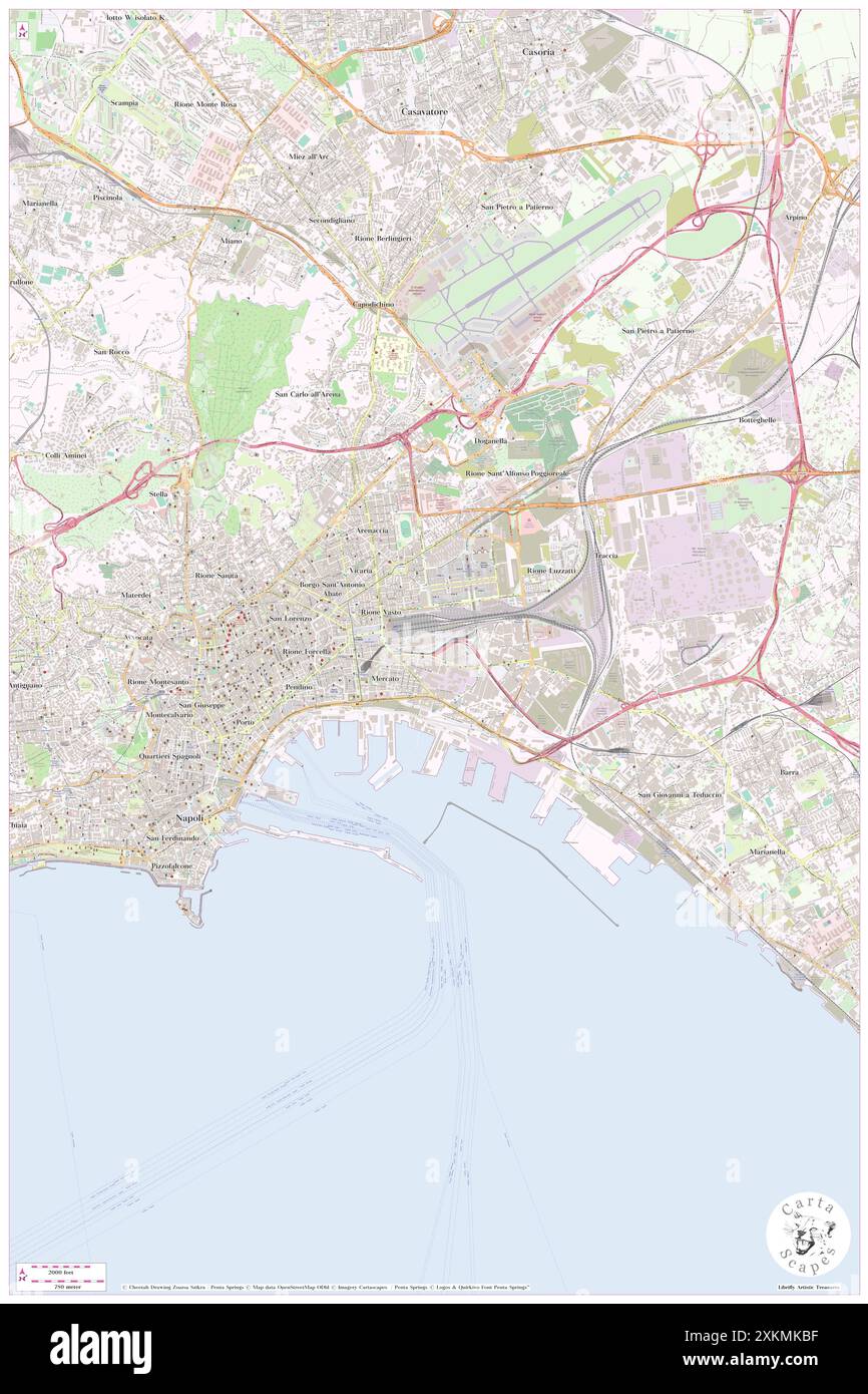 Hotel ideal, Neapel, IT, Italien, Kampanien, n 40 51' 2'', N 14 16' 40'', Karte, Cartascapes Map, veröffentlicht 2024. Erkunden Sie Cartascapes, eine Karte, die die vielfältigen Landschaften, Kulturen und Ökosysteme der Erde enthüllt. Reisen Sie durch Zeit und Raum und entdecken Sie die Verflechtungen der Vergangenheit, Gegenwart und Zukunft unseres Planeten. Stockfoto