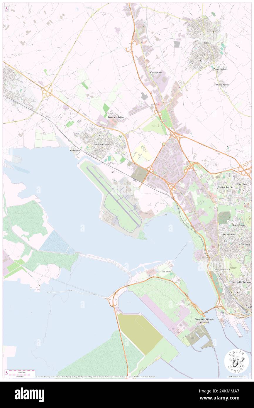 CRS4 Social Wall, Provincia di Cagliari, IT, Italien, Sardinien, n 39 15' 12''', N 9 3' 35'', Karte, Cartascapes Map, veröffentlicht 2024. Erkunden Sie Cartascapes, eine Karte, die die vielfältigen Landschaften, Kulturen und Ökosysteme der Erde enthüllt. Reisen Sie durch Zeit und Raum und entdecken Sie die Verflechtungen der Vergangenheit, Gegenwart und Zukunft unseres Planeten. Stockfoto