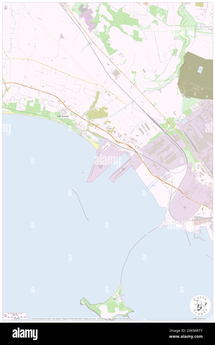 Mehrzweck-Pier, Provincia di Taranto, IT, Italien, Apulien, n 40 30' 9'', N 17 9' 16'', Karte, Cartascapes Map, veröffentlicht 2024. Erkunden Sie Cartascapes, eine Karte, die die vielfältigen Landschaften, Kulturen und Ökosysteme der Erde enthüllt. Reisen Sie durch Zeit und Raum und entdecken Sie die Verflechtungen der Vergangenheit, Gegenwart und Zukunft unseres Planeten. Stockfoto