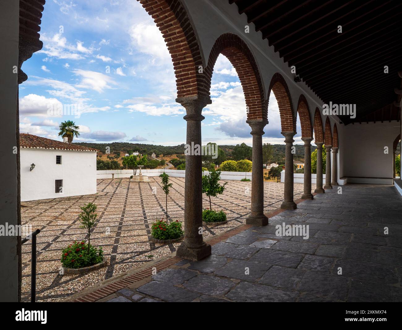 Heiligtum der Virgen de los Remedios in Fregenal de la Sierra, Badajoz, Spanien Stockfoto