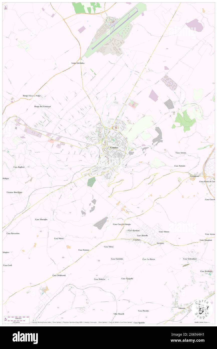 Parrocchia Ss. Annunziata, Ragusa, IT, Italien, Sizilien, n 36 56' 41''', N 14 36' 17'', Karte, Cartascapes Map, veröffentlicht 2024. Erkunden Sie Cartascapes, eine Karte, die die vielfältigen Landschaften, Kulturen und Ökosysteme der Erde enthüllt. Reisen Sie durch Zeit und Raum und entdecken Sie die Verflechtungen der Vergangenheit, Gegenwart und Zukunft unseres Planeten. Stockfoto