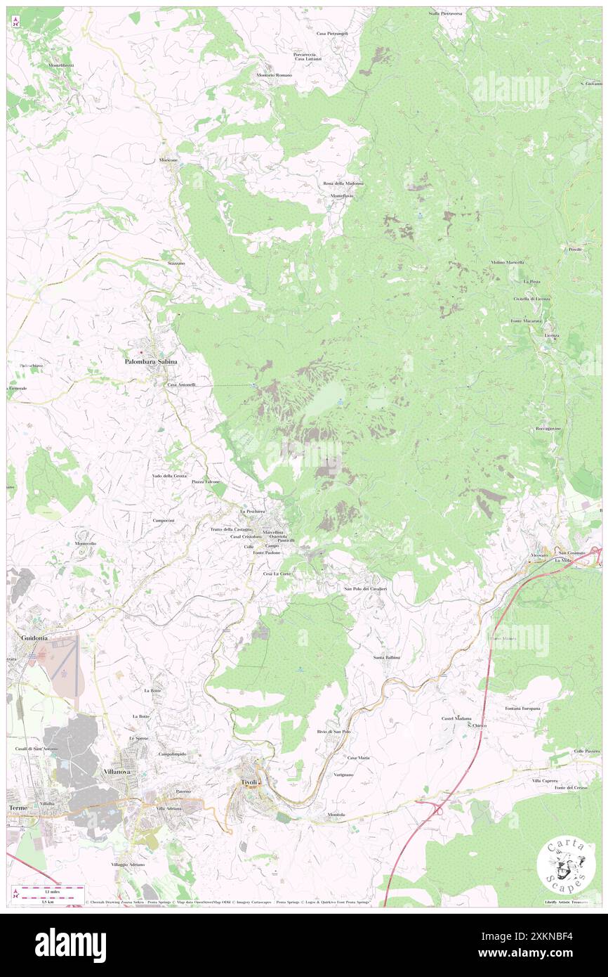 San Polo dei Cavalieri, Città metropolitana di Roma Capitale, IT, Italien, Latium, N 42 0' 37'', N 12 50' 23'', Karte, Karte, Karte von Cartascapes Map, veröffentlicht 2024. Erkunden Sie Cartascapes, eine Karte, die die vielfältigen Landschaften, Kulturen und Ökosysteme der Erde enthüllt. Reisen Sie durch Zeit und Raum und entdecken Sie die Verflechtungen der Vergangenheit, Gegenwart und Zukunft unseres Planeten. Stockfoto