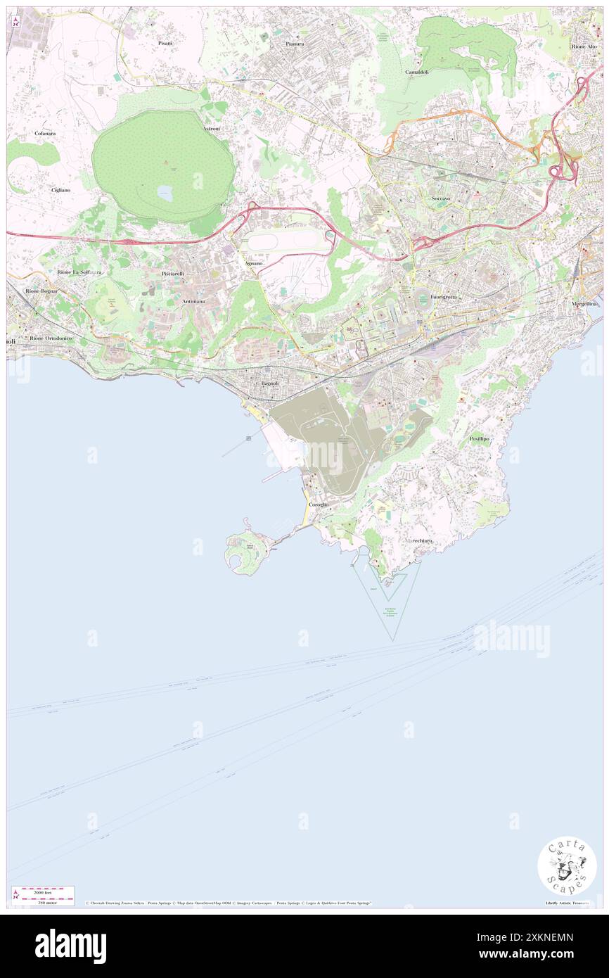 Azienda Vinicola Grillo, Neapel, IT, Italien, Kampanien, n 40 48' 28'', N 14 10' 22'', Karte, Cartascapes Map, veröffentlicht 2024. Erkunden Sie Cartascapes, eine Karte, die die vielfältigen Landschaften, Kulturen und Ökosysteme der Erde enthüllt. Reisen Sie durch Zeit und Raum und entdecken Sie die Verflechtungen der Vergangenheit, Gegenwart und Zukunft unseres Planeten. Stockfoto