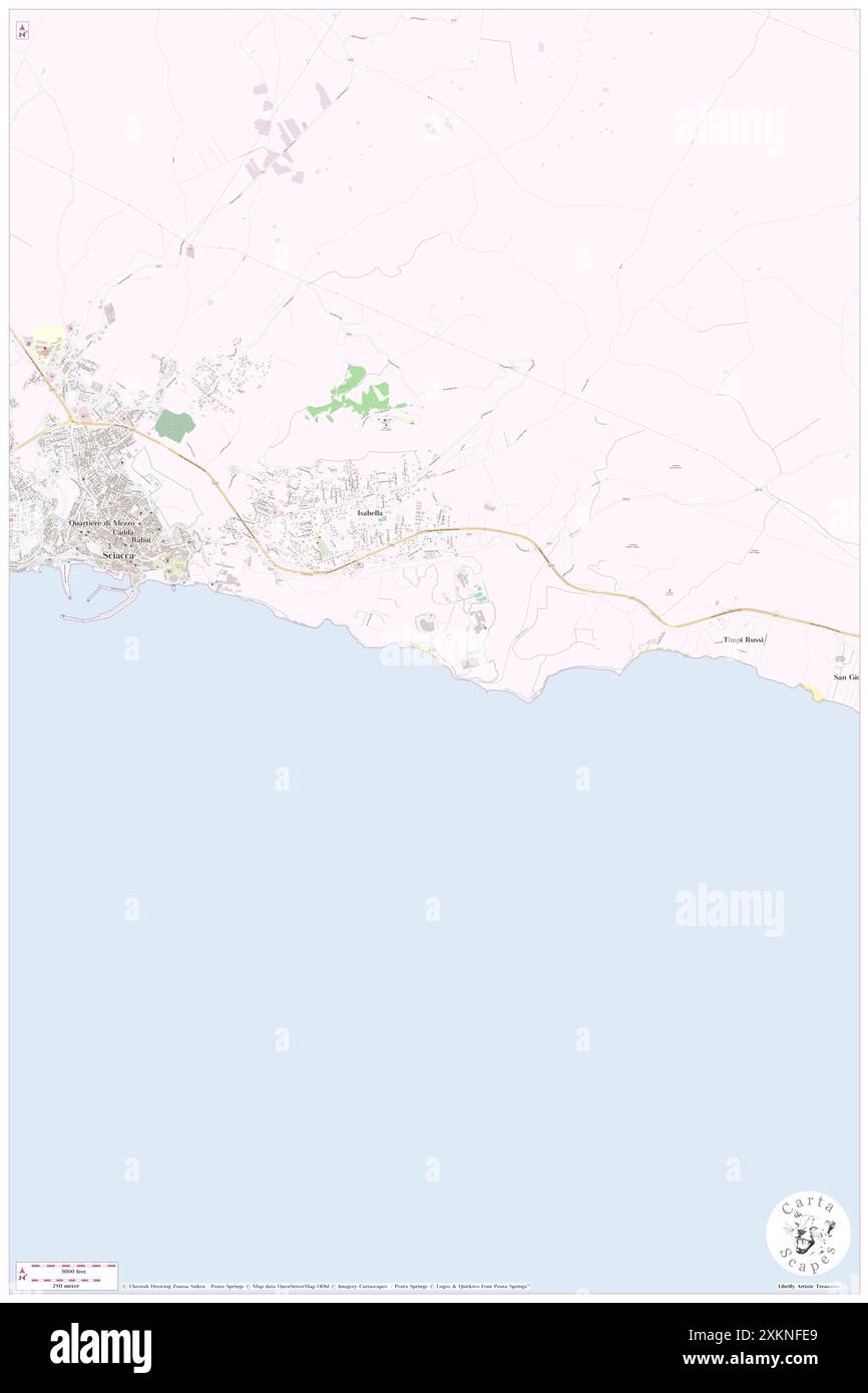 Hotel Club Alicudi, Agrigento, IT, Italien, Sizilien, n 37 29' 50'', N 13 7' 11'', Karte, Cartascapes Map, veröffentlicht 2024. Erkunden Sie Cartascapes, eine Karte, die die vielfältigen Landschaften, Kulturen und Ökosysteme der Erde enthüllt. Reisen Sie durch Zeit und Raum und entdecken Sie die Verflechtungen der Vergangenheit, Gegenwart und Zukunft unseres Planeten. Stockfoto