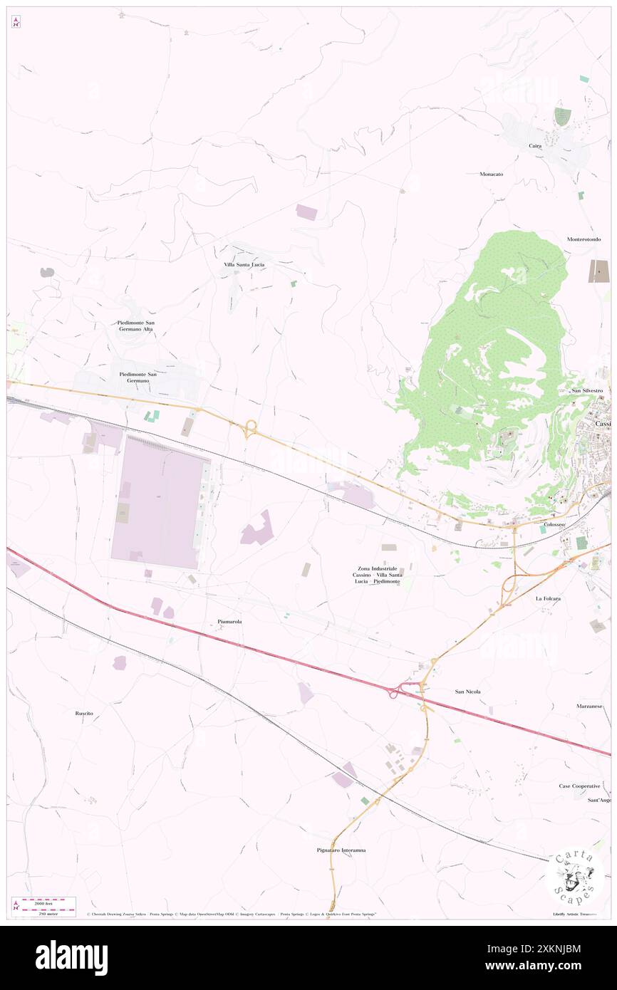 Ponte A Cavallo II, Provincia di Frosinone, IT, Italien, Latium, n 41 29' 15''', N 13 46' 50'', Karte, Kartenausgabe 2024. Erkunden Sie Cartascapes, eine Karte, die die vielfältigen Landschaften, Kulturen und Ökosysteme der Erde enthüllt. Reisen Sie durch Zeit und Raum und entdecken Sie die Verflechtungen der Vergangenheit, Gegenwart und Zukunft unseres Planeten. Stockfoto