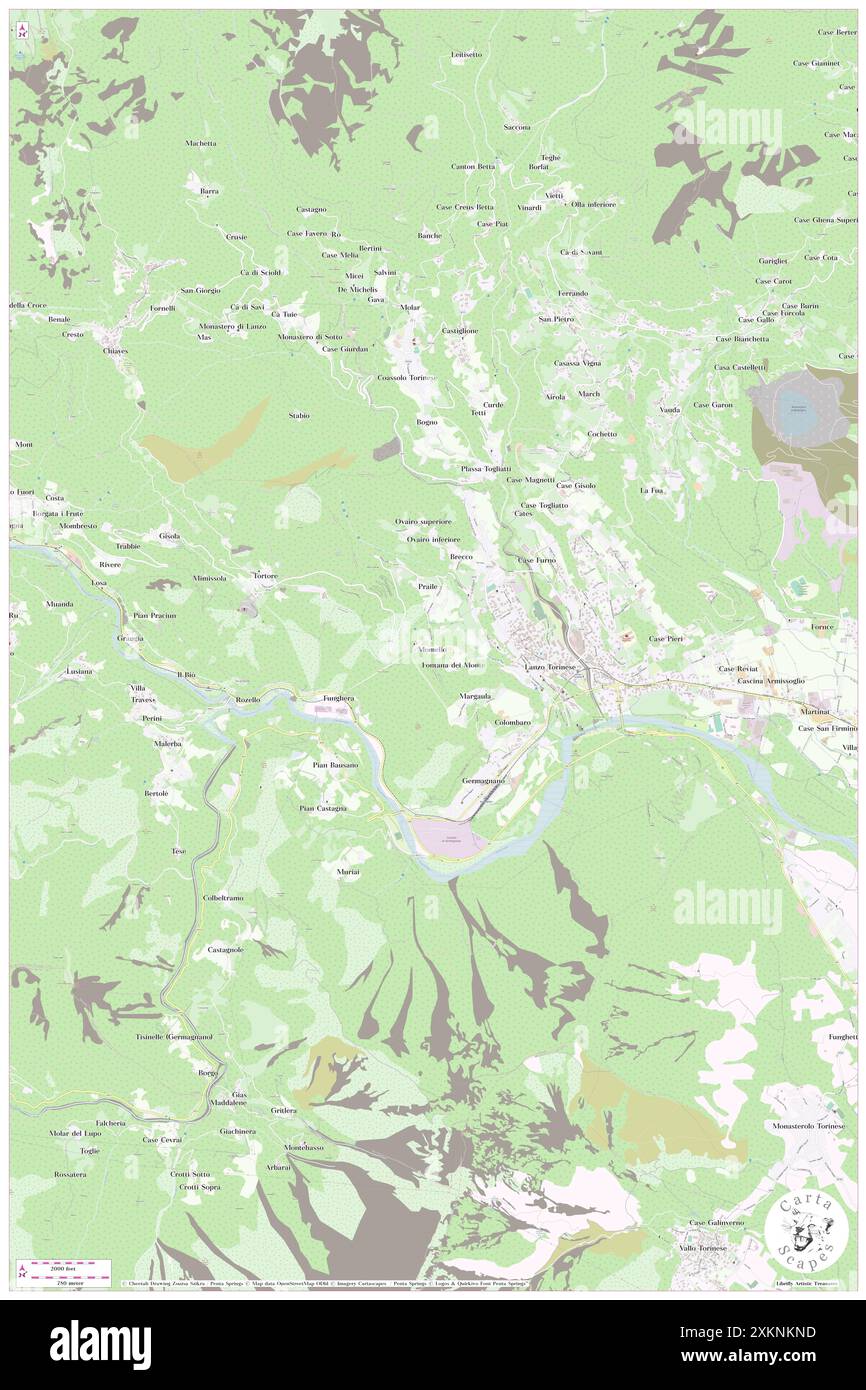 Momello, Turin, IT, Italien, Piemont, n 45 16' 29'', N 7 27' 48'', Karte, Cartascapes Map, veröffentlicht 2024. Erkunden Sie Cartascapes, eine Karte, die die vielfältigen Landschaften, Kulturen und Ökosysteme der Erde enthüllt. Reisen Sie durch Zeit und Raum und entdecken Sie die Verflechtungen der Vergangenheit, Gegenwart und Zukunft unseres Planeten. Stockfoto