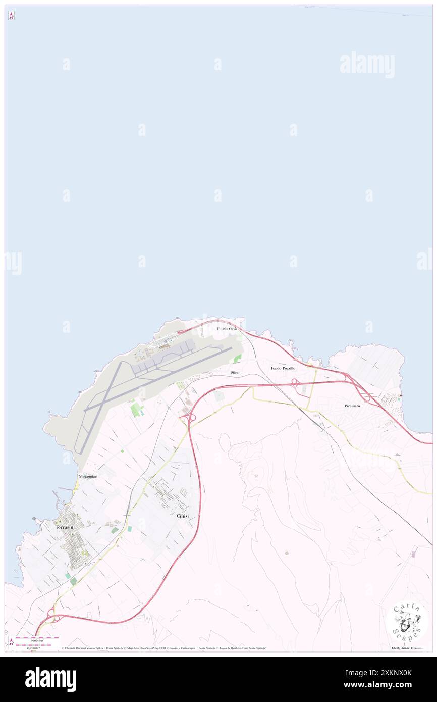 ORSA, Palermo, IT, Italien, Sizilien, n 38 11' 22'', N 13 7' 5''', Karte, Cartascapes Map, veröffentlicht 2024. Erkunden Sie Cartascapes, eine Karte, die die vielfältigen Landschaften, Kulturen und Ökosysteme der Erde enthüllt. Reisen Sie durch Zeit und Raum und entdecken Sie die Verflechtungen der Vergangenheit, Gegenwart und Zukunft unseres Planeten. Stockfoto