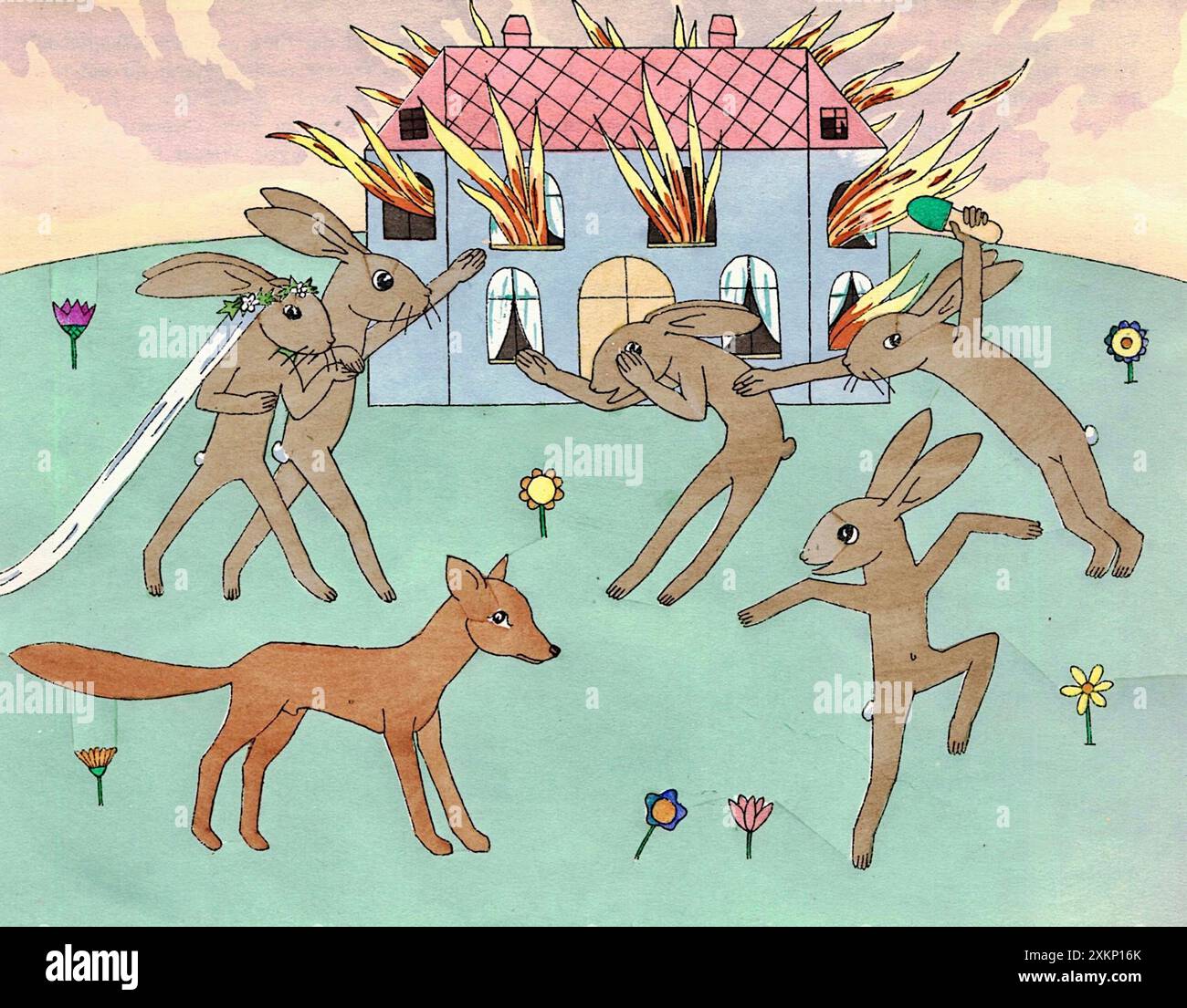 Tom Seidmann-Freud – „der Hase, der verheiratet war“, ein norwegisches Märchen 1924 Stockfoto