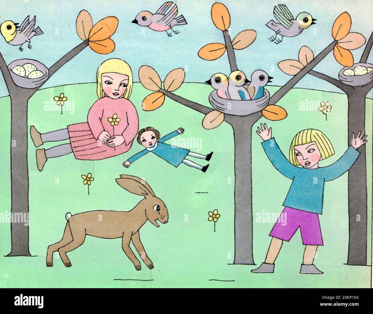 Tom Seidmann-Freud – „der Hase, der bis zum Lippenplatzen lachte“, ein Märchen aus der Pfarrei Waiwara, 1924 Stockfoto