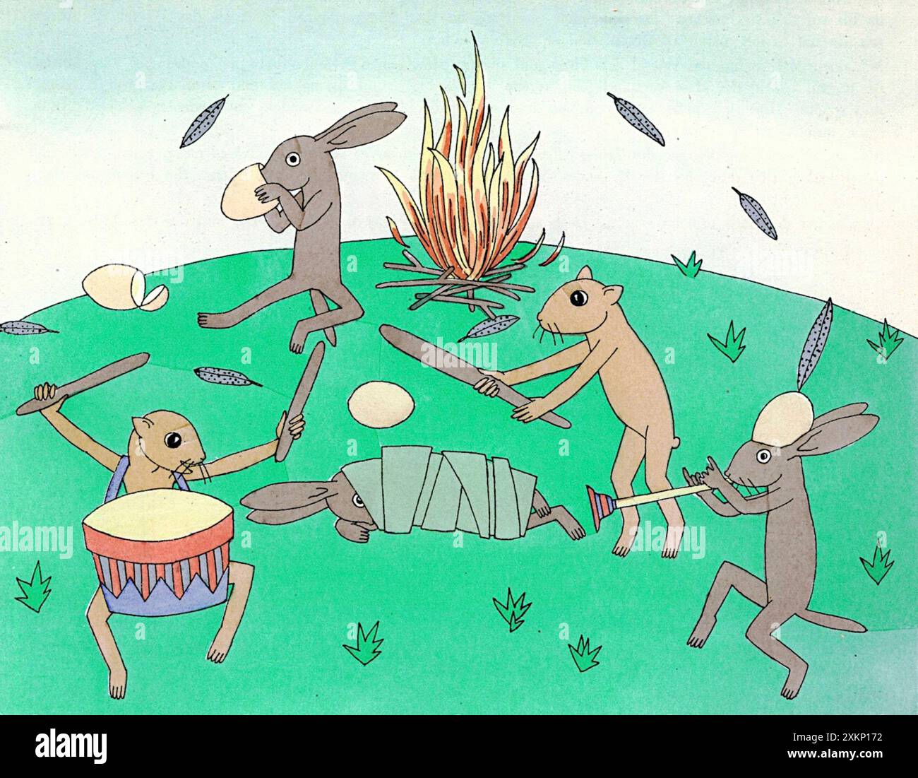 Tom Seidmann-Freud – „der Hase und das Weasel“, ein Swahili-Märchen – 1924 Stockfoto