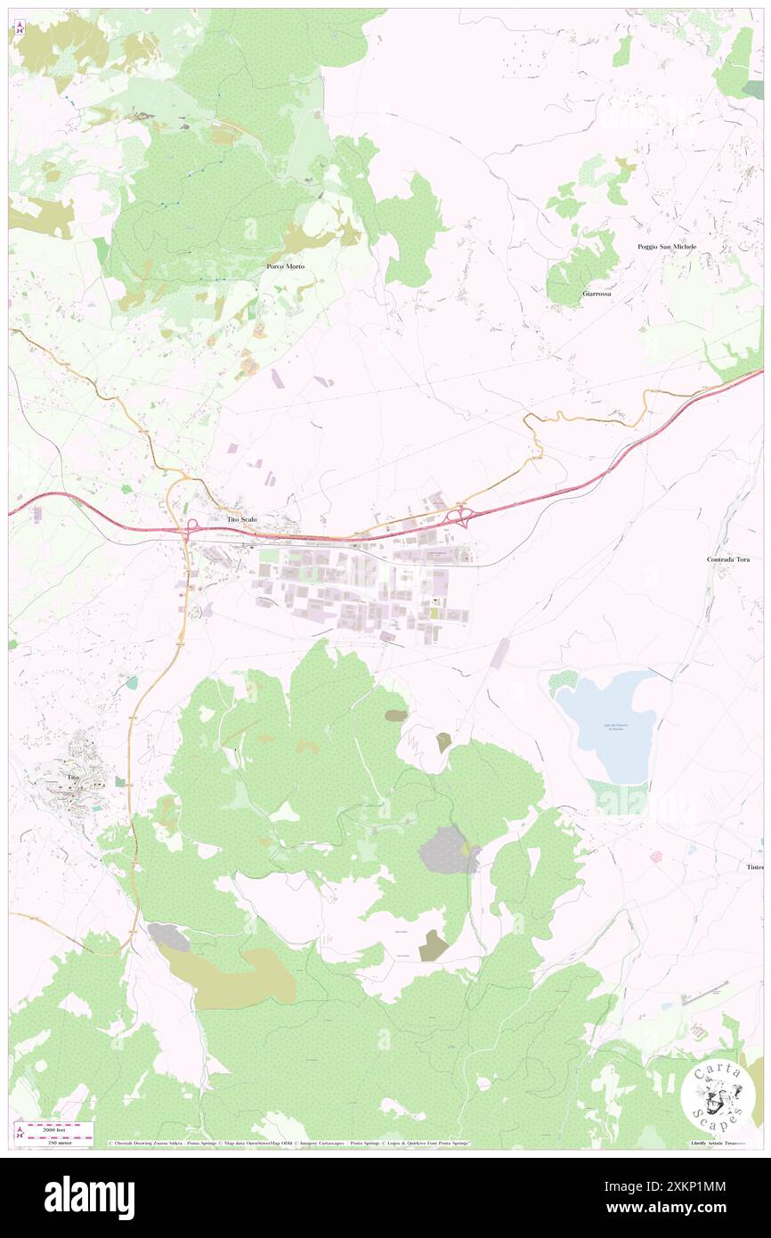 Zona Industriale, Provincia di Potenza, IT, Italien, Basilika, n 40 36' 13'', N 15 43' 2'', Karte, Cartascapes Map, veröffentlicht 2024. Erkunden Sie Cartascapes, eine Karte, die die vielfältigen Landschaften, Kulturen und Ökosysteme der Erde enthüllt. Reisen Sie durch Zeit und Raum und entdecken Sie die Verflechtungen der Vergangenheit, Gegenwart und Zukunft unseres Planeten. Stockfoto