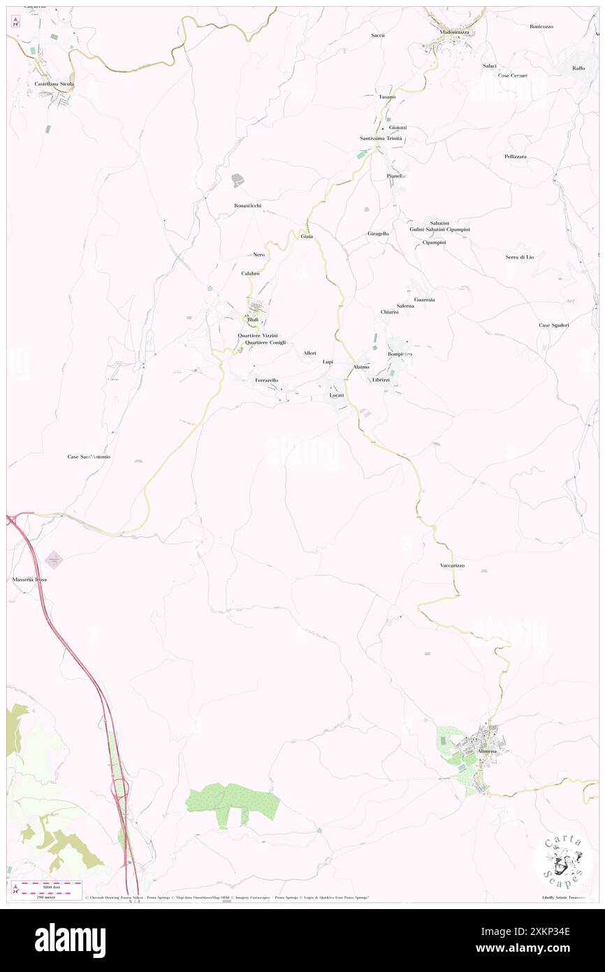 Locati, Palermo, IT, Italien, Sizilien, n 37 43' 59'', N 14 4' 59'', Karte, Cartascapes Map, veröffentlicht 2024. Erkunden Sie Cartascapes, eine Karte, die die vielfältigen Landschaften, Kulturen und Ökosysteme der Erde enthüllt. Reisen Sie durch Zeit und Raum und entdecken Sie die Verflechtungen der Vergangenheit, Gegenwart und Zukunft unseres Planeten. Stockfoto