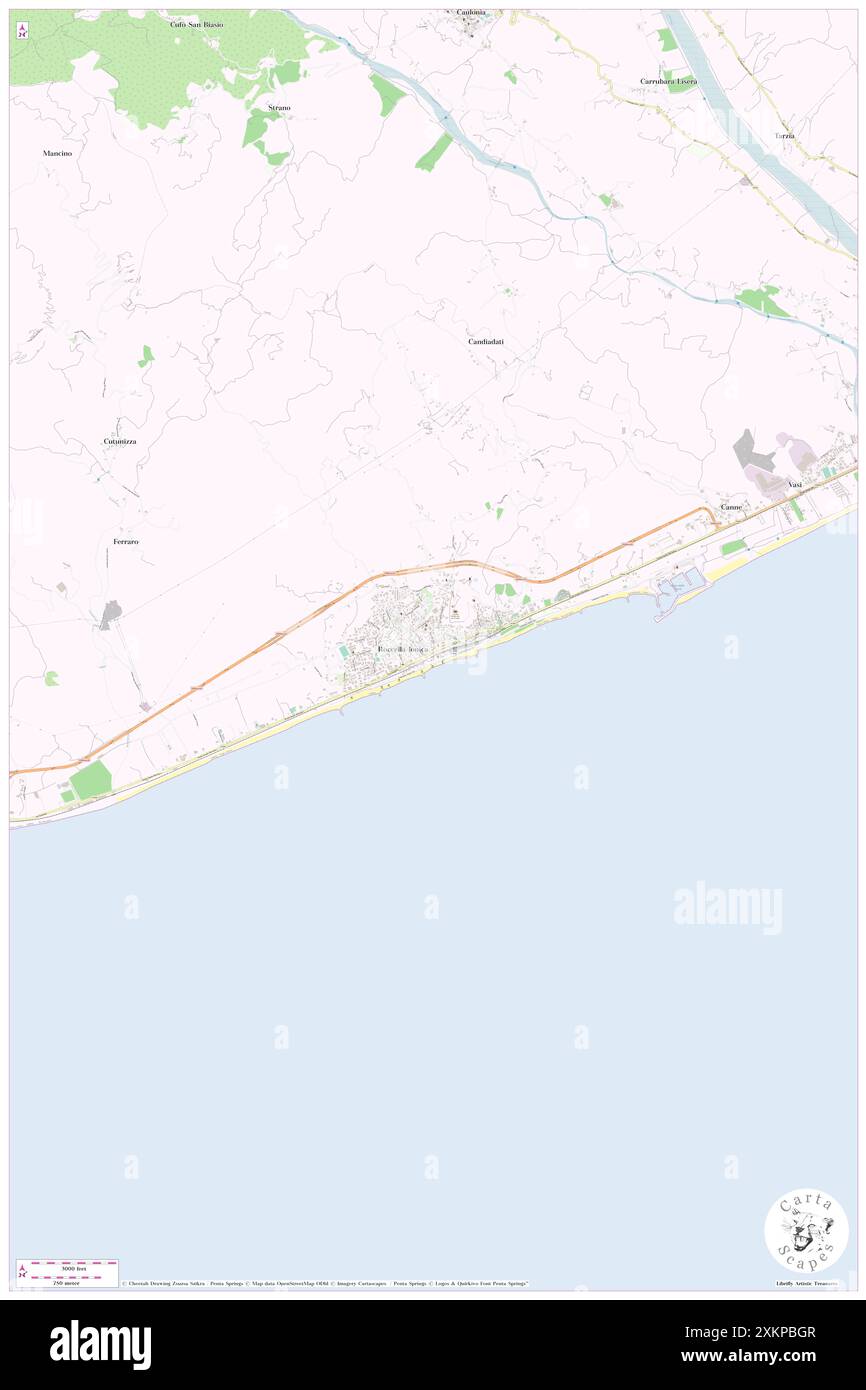 Chiesa di San Vittore, Provincia di Reggio Calabria, IT, Italien, Kalabrien, N 38 19' 18''', N 16 24' 16''', Karte, Cartascapes Map, veröffentlicht 2024. Erkunden Sie Cartascapes, eine Karte, die die vielfältigen Landschaften, Kulturen und Ökosysteme der Erde enthüllt. Reisen Sie durch Zeit und Raum und entdecken Sie die Verflechtungen der Vergangenheit, Gegenwart und Zukunft unseres Planeten. Stockfoto