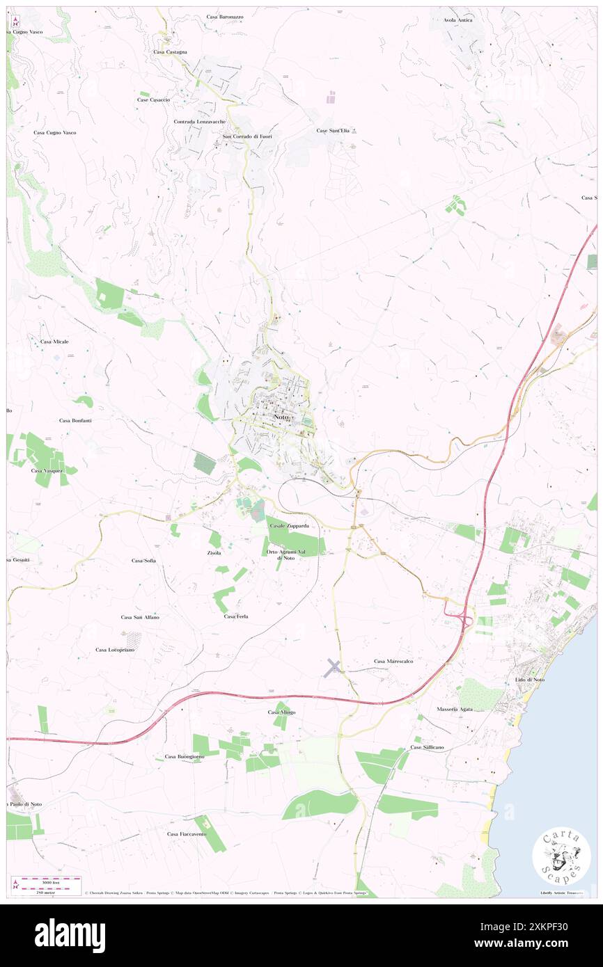 Cattedrale Di Noto, Provincia di Siracusa, IT, Italien, Sizilien, n 36 53' 9'', N 15 4' 27'', Karte, Cartascapes Map, veröffentlicht 2024. Erkunden Sie Cartascapes, eine Karte, die die vielfältigen Landschaften, Kulturen und Ökosysteme der Erde enthüllt. Reisen Sie durch Zeit und Raum und entdecken Sie die Verflechtungen der Vergangenheit, Gegenwart und Zukunft unseres Planeten. Stockfoto