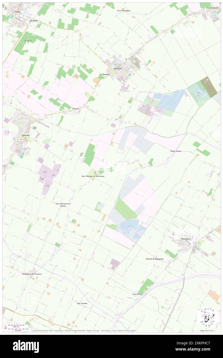 Palazzina, Bologna, IT, Italien, Emilia-Romagna, n 44 36' 49''', N 11 31' 49''', Karte, Cartascapes Map, veröffentlicht 2024. Erkunden Sie Cartascapes, eine Karte, die die vielfältigen Landschaften, Kulturen und Ökosysteme der Erde enthüllt. Reisen Sie durch Zeit und Raum und entdecken Sie die Verflechtungen der Vergangenheit, Gegenwart und Zukunft unseres Planeten. Stockfoto