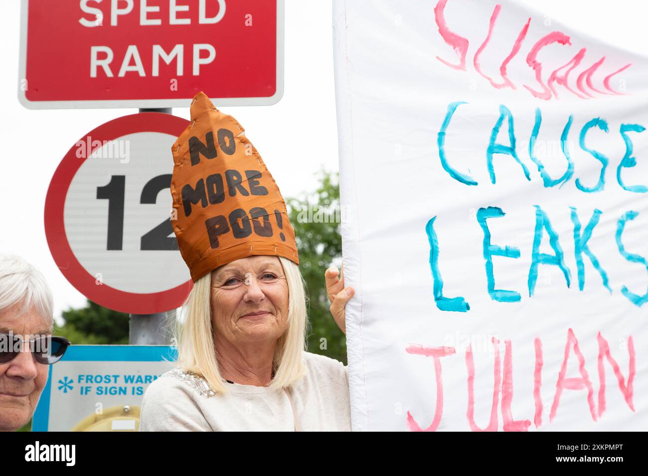 South West Water Protest, Peninsula Business Park, Exeter U. K am 24. Juli 2024 Stockfoto