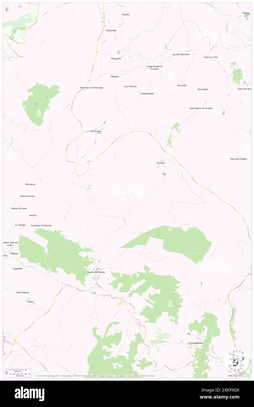 Cellarelle, Provincia di Campobasso, IT, Italien, Molise, n 41 39' 52''', N 14 31' 55''', Karte, Cartascapes Map, veröffentlicht 2024. Erkunden Sie Cartascapes, eine Karte, die die vielfältigen Landschaften, Kulturen und Ökosysteme der Erde enthüllt. Reisen Sie durch Zeit und Raum und entdecken Sie die Verflechtungen der Vergangenheit, Gegenwart und Zukunft unseres Planeten. Stockfoto