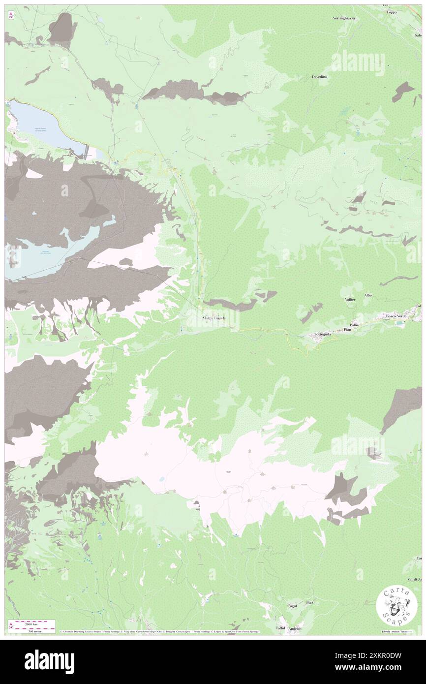 Malga Ciapela, Provincia di Belluno, IT, Italien, Veneto, n 46 25' 38''', N 11 54' 41''', Karte, Cartascapes Map, veröffentlicht 2024. Erkunden Sie Cartascapes, eine Karte, die die vielfältigen Landschaften, Kulturen und Ökosysteme der Erde enthüllt. Reisen Sie durch Zeit und Raum und entdecken Sie die Verflechtungen der Vergangenheit, Gegenwart und Zukunft unseres Planeten. Stockfoto