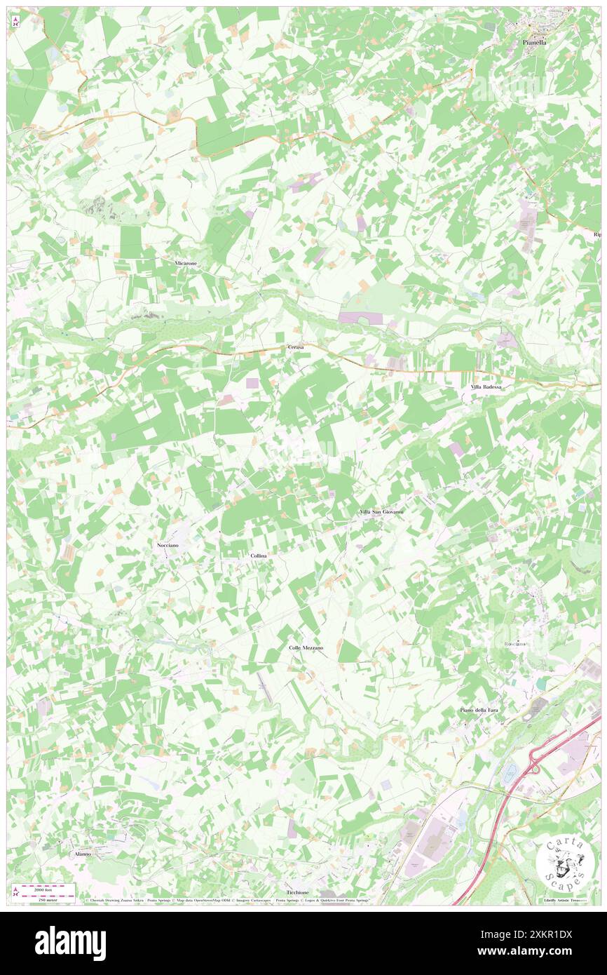 Casali, Provincia di Pescara, IT, Italien, Abruzzen, n 42 20' 39''', N 14 0' 25''', Karte, Cartascapes Map, veröffentlicht 2024. Erkunden Sie Cartascapes, eine Karte, die die vielfältigen Landschaften, Kulturen und Ökosysteme der Erde enthüllt. Reisen Sie durch Zeit und Raum und entdecken Sie die Verflechtungen der Vergangenheit, Gegenwart und Zukunft unseres Planeten. Stockfoto