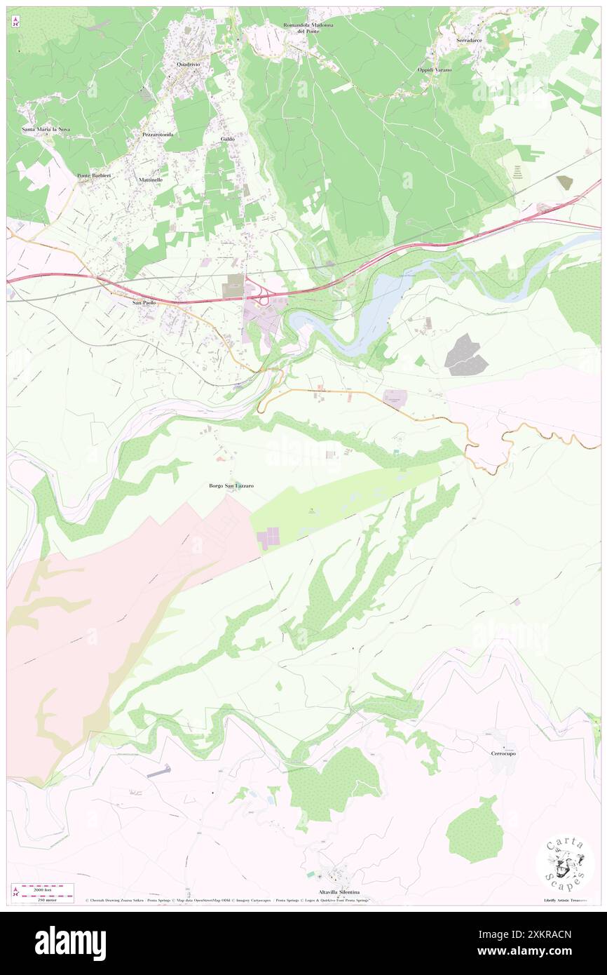 Biancaneve, Provincia di Salerno, IT, Italien, Kampanien, n 40 35' 10'', N 15 7' 30'', Karte, Cartascapes Map, veröffentlicht 2024. Erkunden Sie Cartascapes, eine Karte, die die vielfältigen Landschaften, Kulturen und Ökosysteme der Erde enthüllt. Reisen Sie durch Zeit und Raum und entdecken Sie die Verflechtungen der Vergangenheit, Gegenwart und Zukunft unseres Planeten. Stockfoto