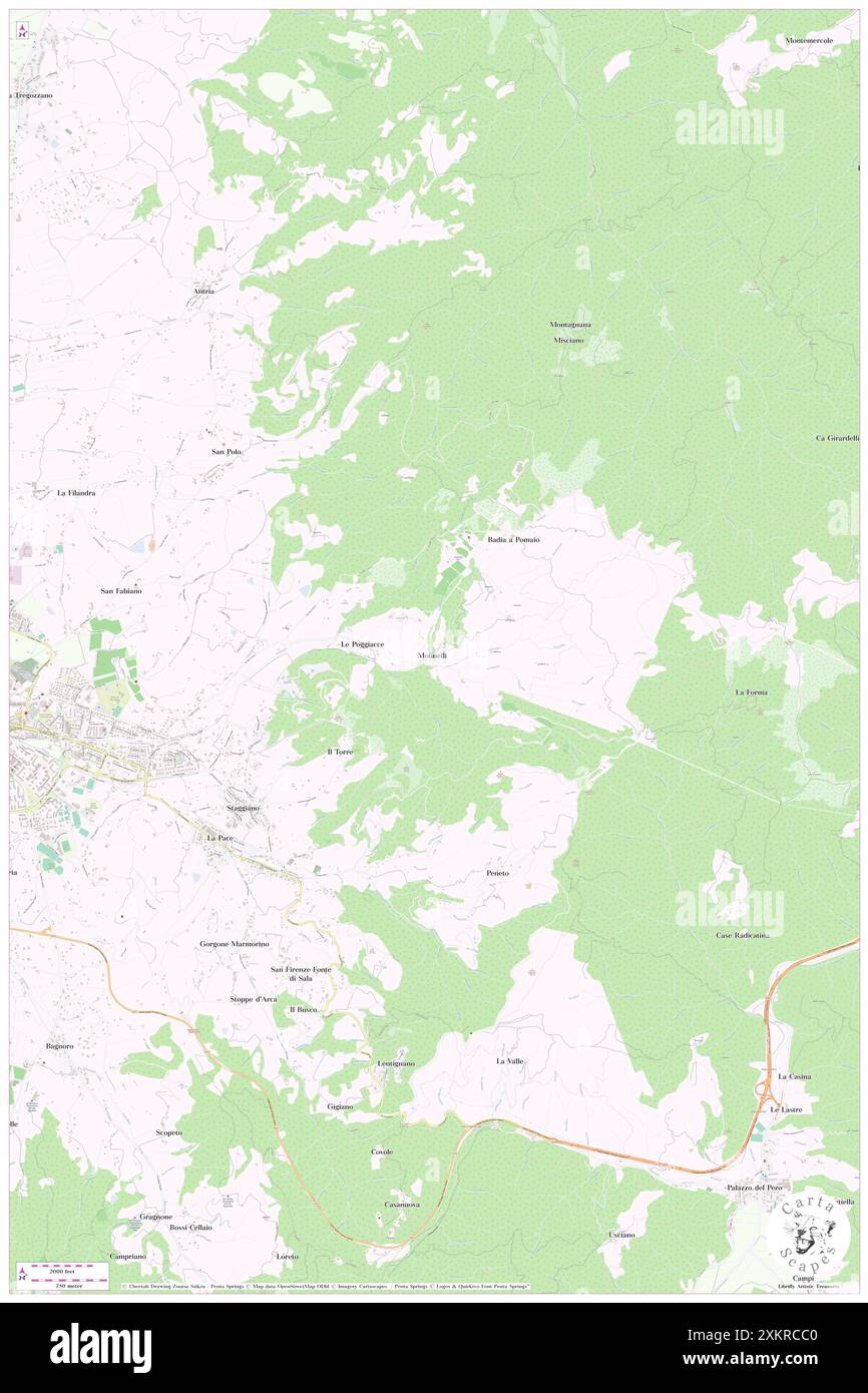 Molinelli, Provinz Arezzo, IT, Italien, Toskana, n 43 28' 4'', N 11 56' 16'', Karte, Cartascapes Map, veröffentlicht 2024. Erkunden Sie Cartascapes, eine Karte, die die vielfältigen Landschaften, Kulturen und Ökosysteme der Erde enthüllt. Reisen Sie durch Zeit und Raum und entdecken Sie die Verflechtungen der Vergangenheit, Gegenwart und Zukunft unseres Planeten. Stockfoto