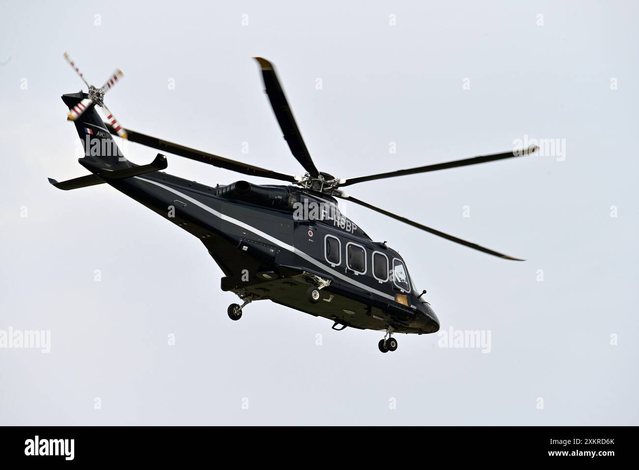 Agusta-Westland AW-139, F-HSBP Elstree Flugplatz Stockfoto